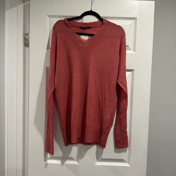 NWT Peruvian Connection Delphi Sweater Sz Medium Pimento Pullover Lightweight - Picture 2 of 10